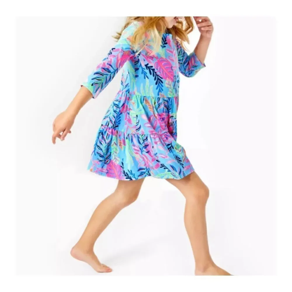 New Lilly Pulitzer Geanna Fit & Flare Dress Porto Blue Youve Been Spotted